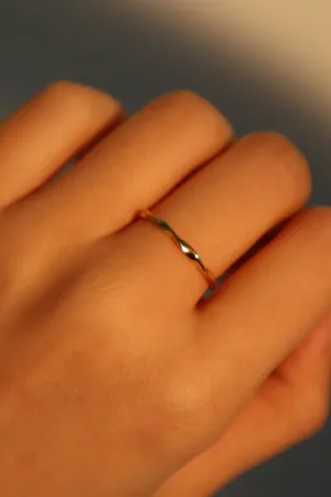 18K Gold Vermeil Spiral Ring