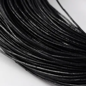 1mm Leather Cord (10m) - Black