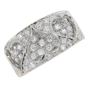 9CT GOLD PAVE SET CZ TRIPLE HEART 2 TONE RING