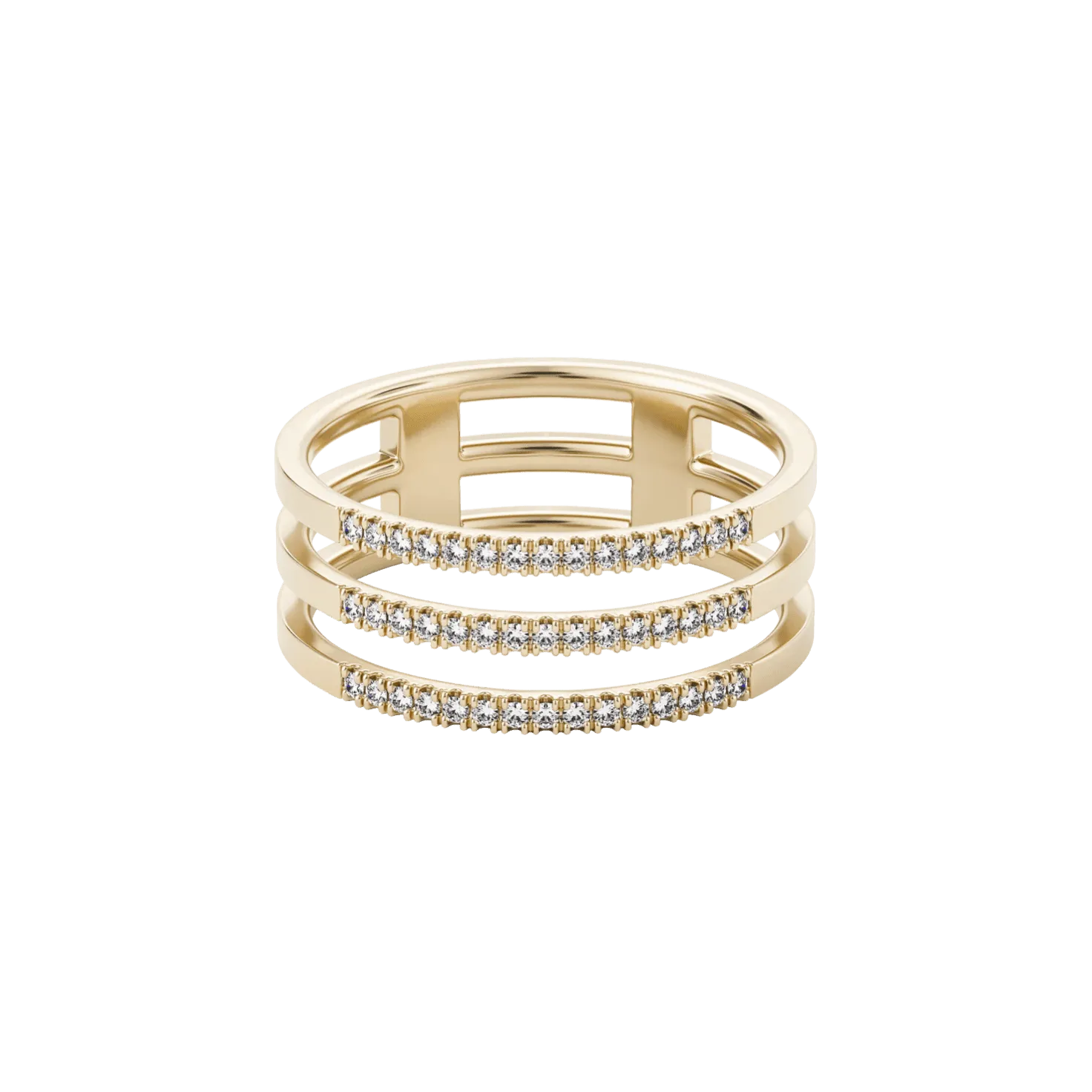 Apoidea pavé ring