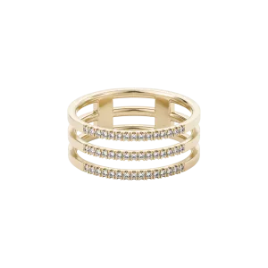 Apoidea pavé ring