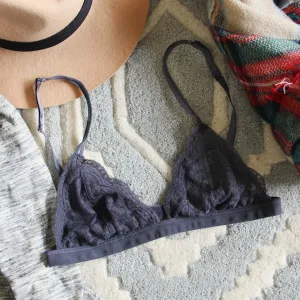Boheme Lace Bralette in Smoke