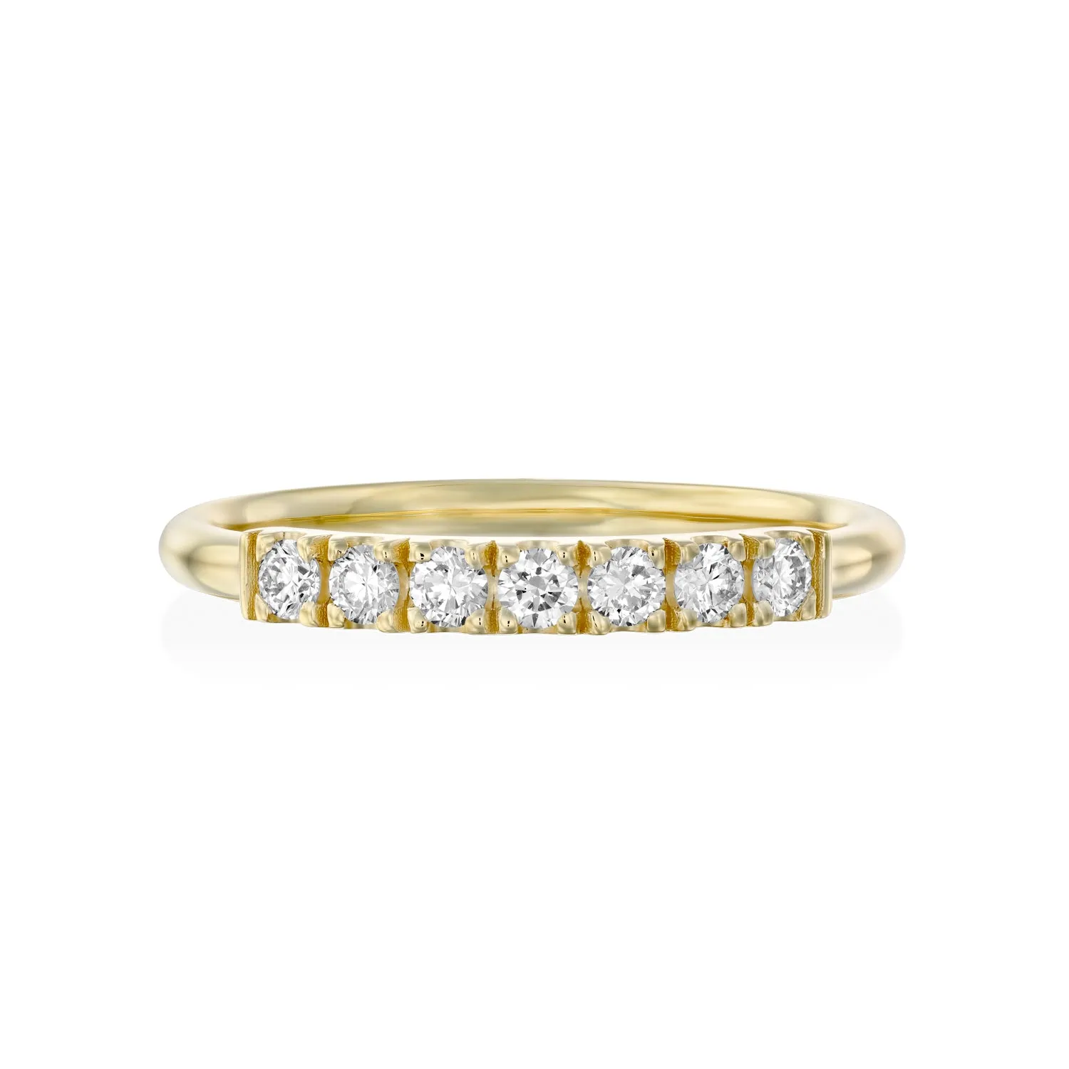 Candy Gold Ring 7 White Diamonds