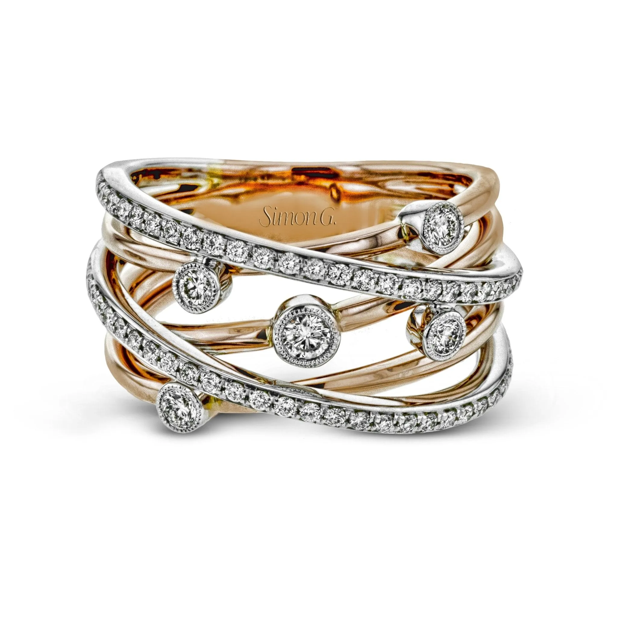 Clio Right Hand Ring in 18k Gold with Diamonds