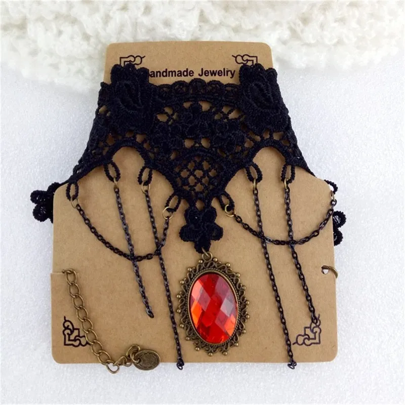 Coraline Bloodmoon - Gothic Choker Necklace by The Nevermore