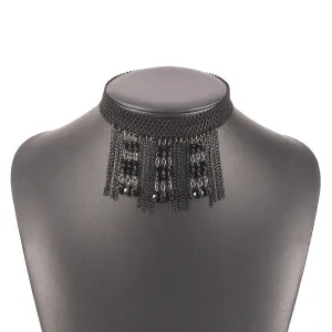 Emerald Soulscorn - Gothic Lace Crystal Choker by The Nevermore