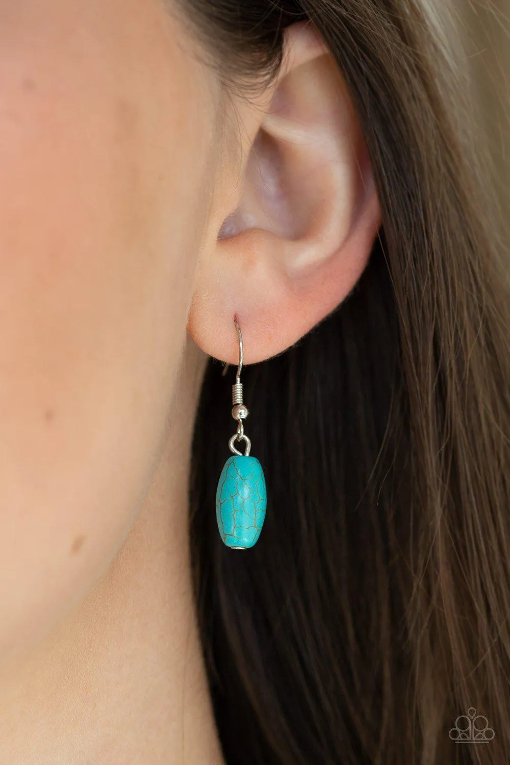 Explore The Elements Turquoise Blue Stone Necklace - Paparazzi Accessories