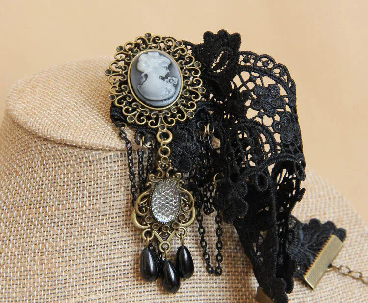 FestiveChic Lace Choker - Gothic Necklace by The Nevermore
