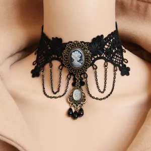 FestiveChic Lace Choker - Gothic Necklace by The Nevermore