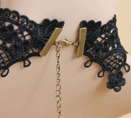 FestiveChic Lace Choker - Gothic Necklace by The Nevermore