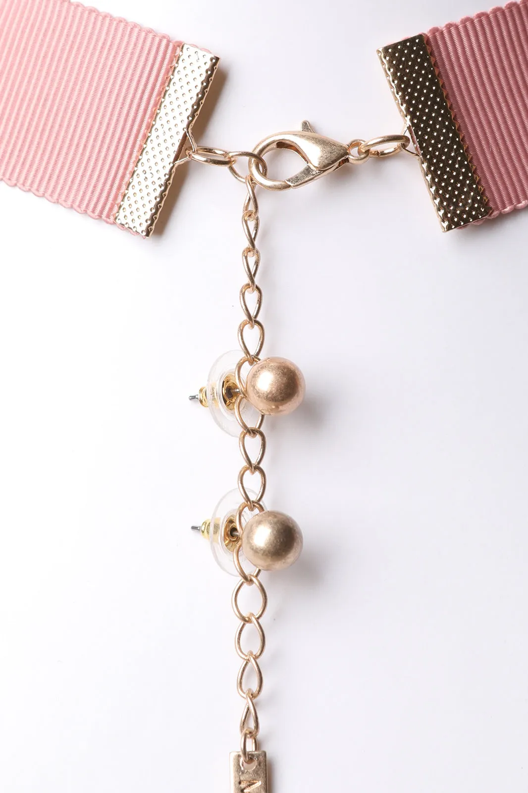 Floral Mesh Statement Necklace