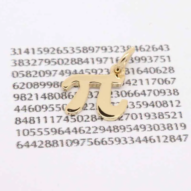 Gold Pi Charm