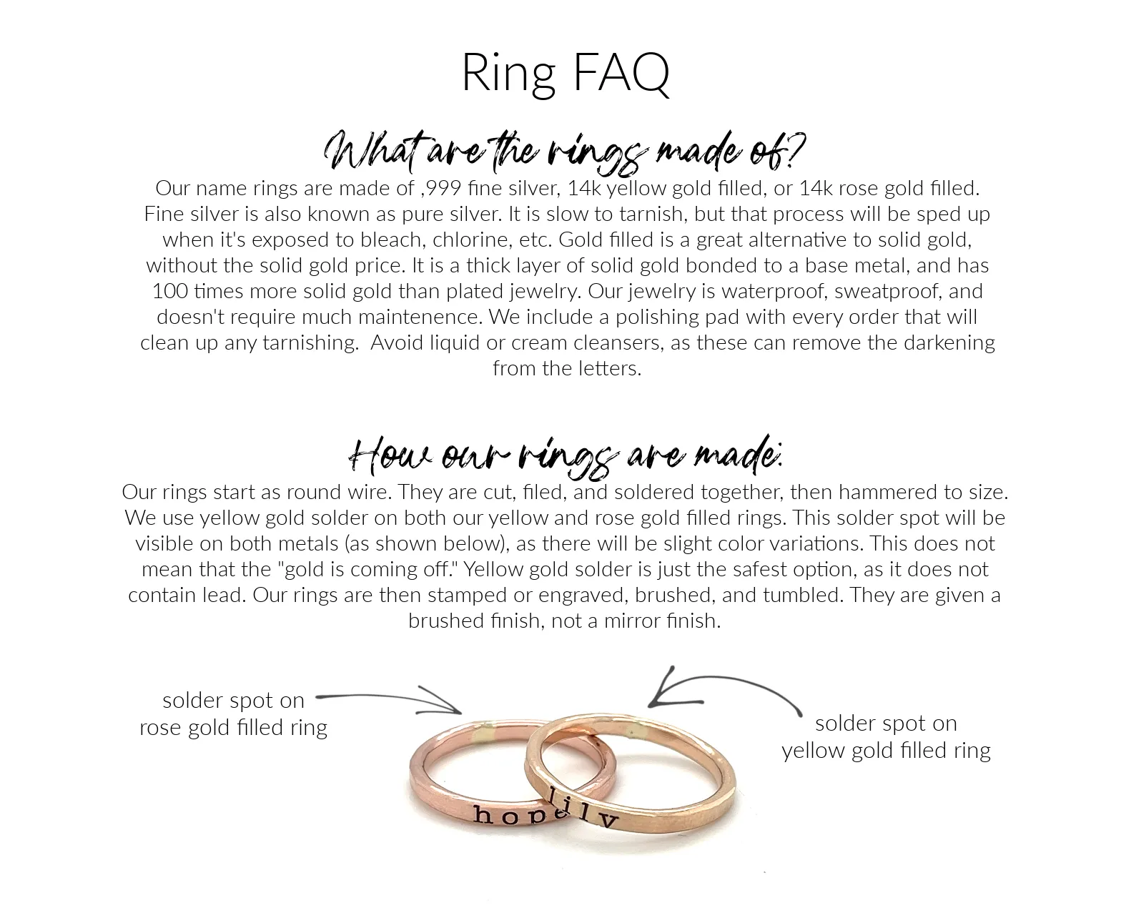 Gold Ring Set
