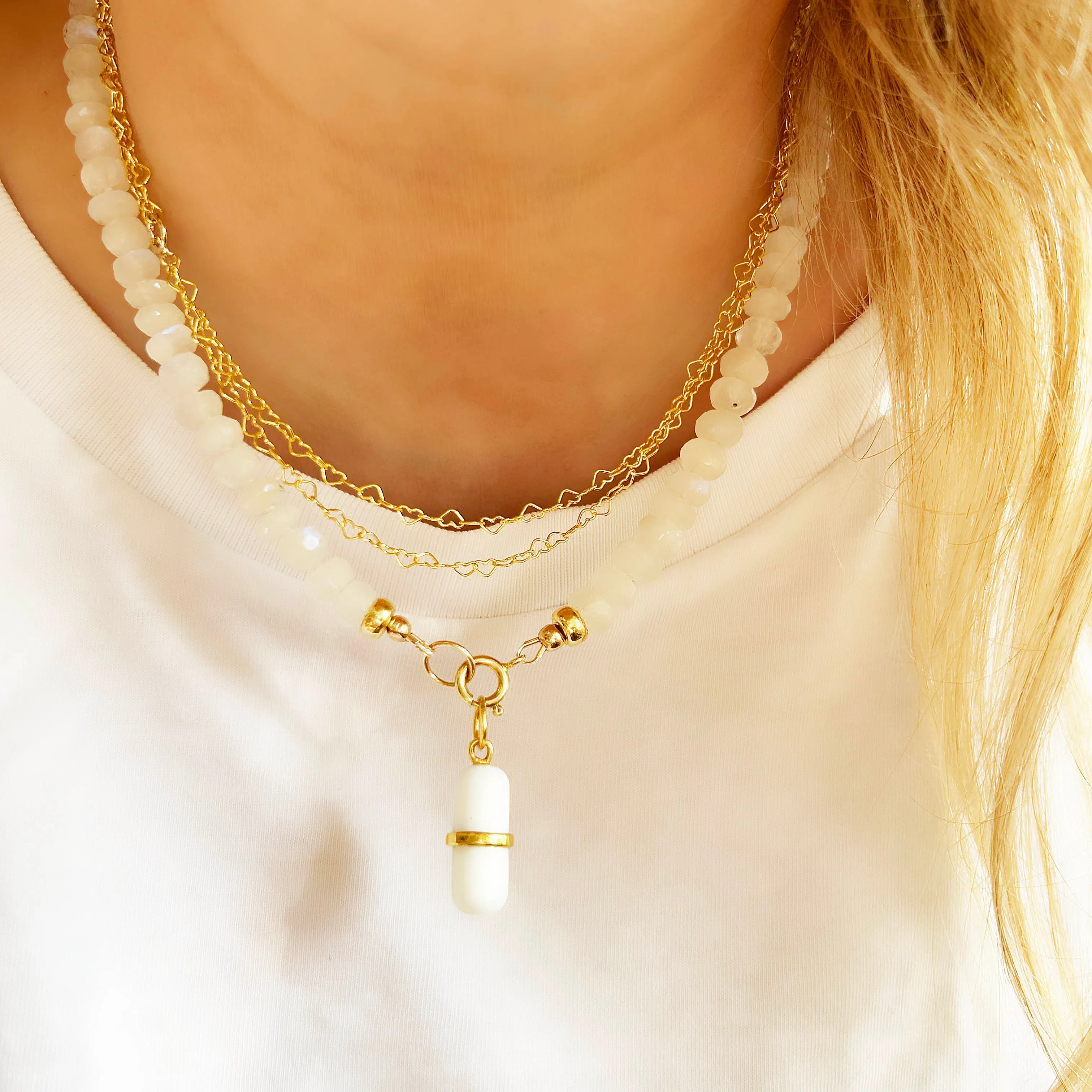 Heart Necklace Gold Filled