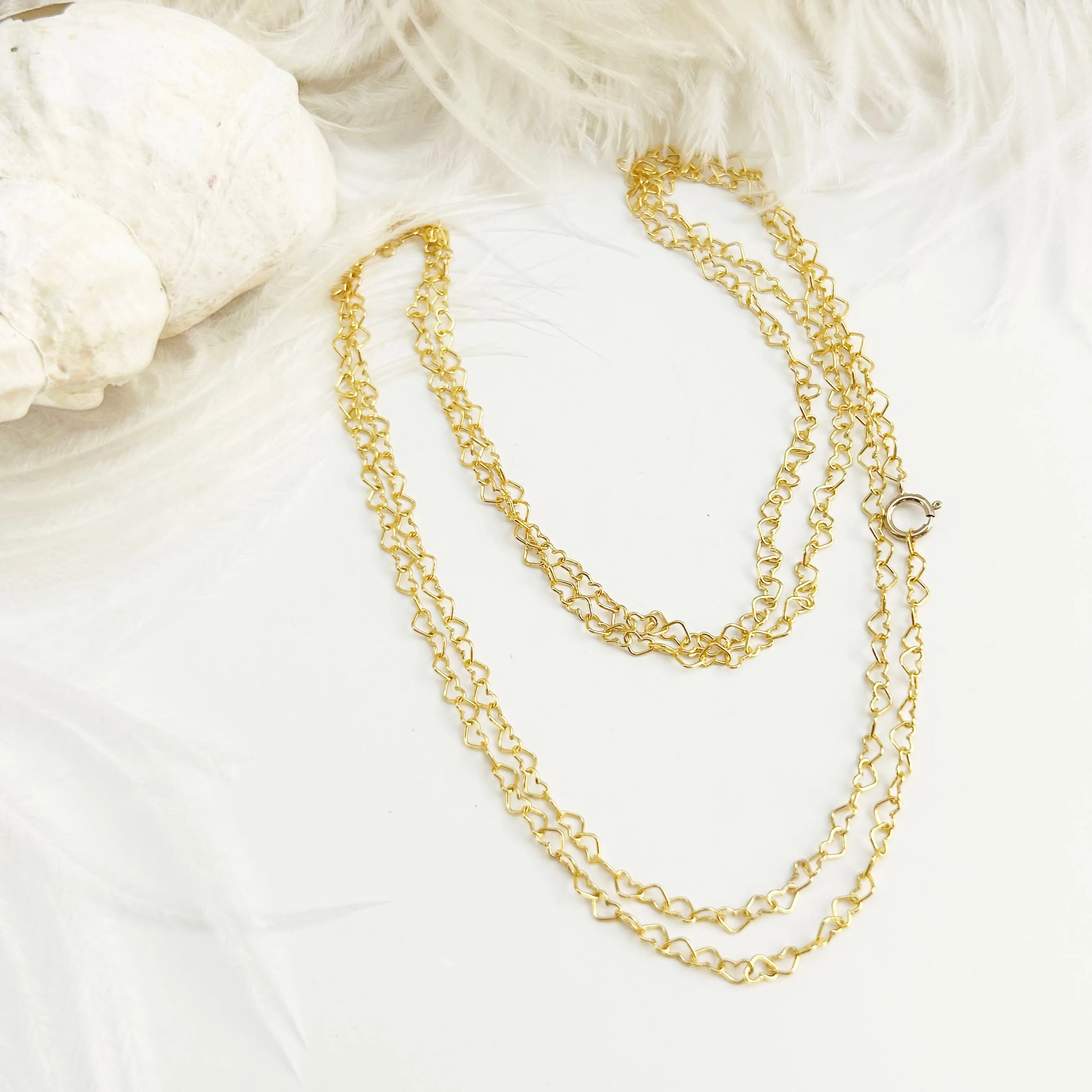Heart Necklace Gold Filled