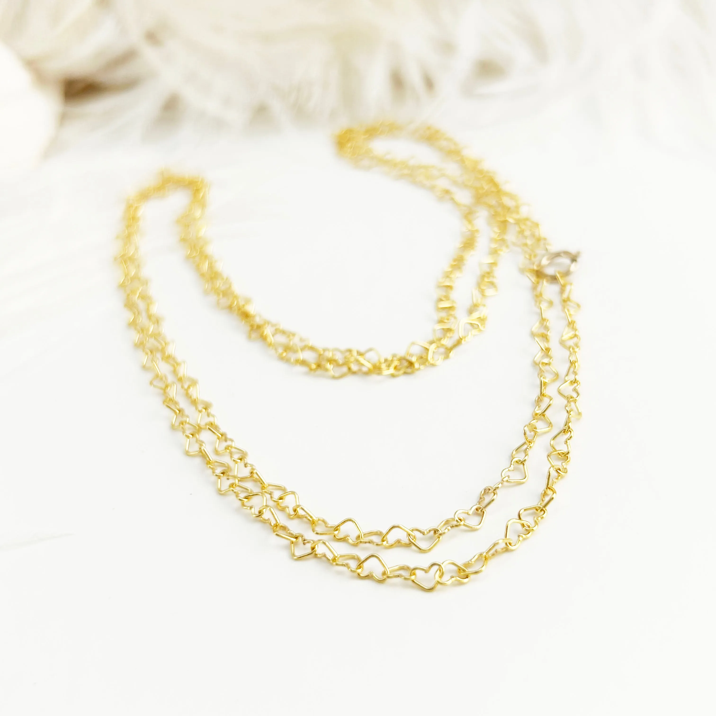 Heart Necklace Gold Filled