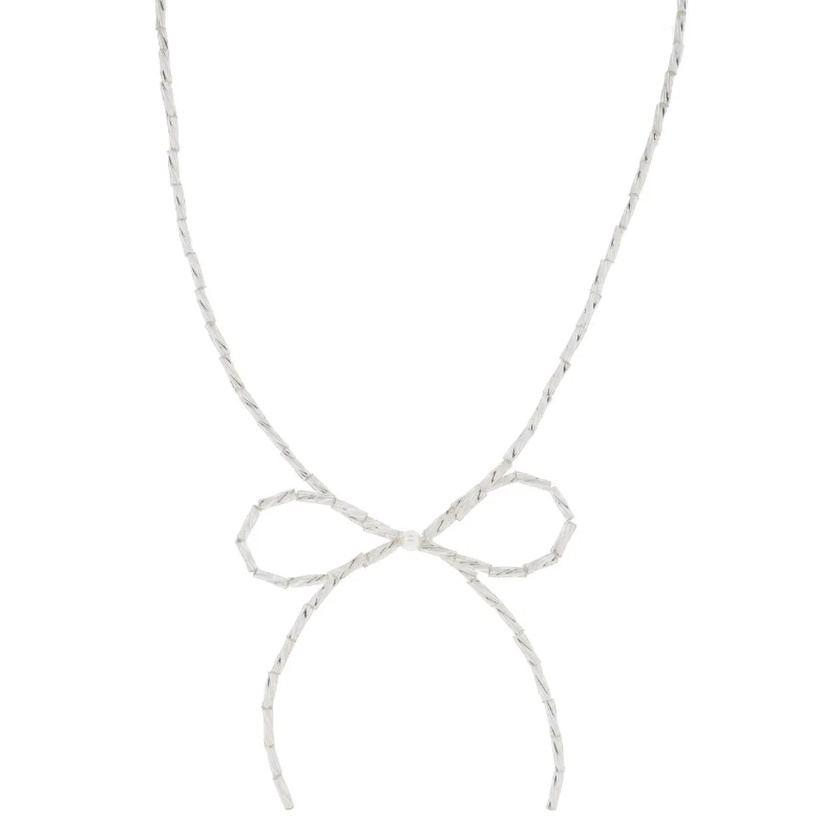 Jane Marie Beaded Bow Necklace