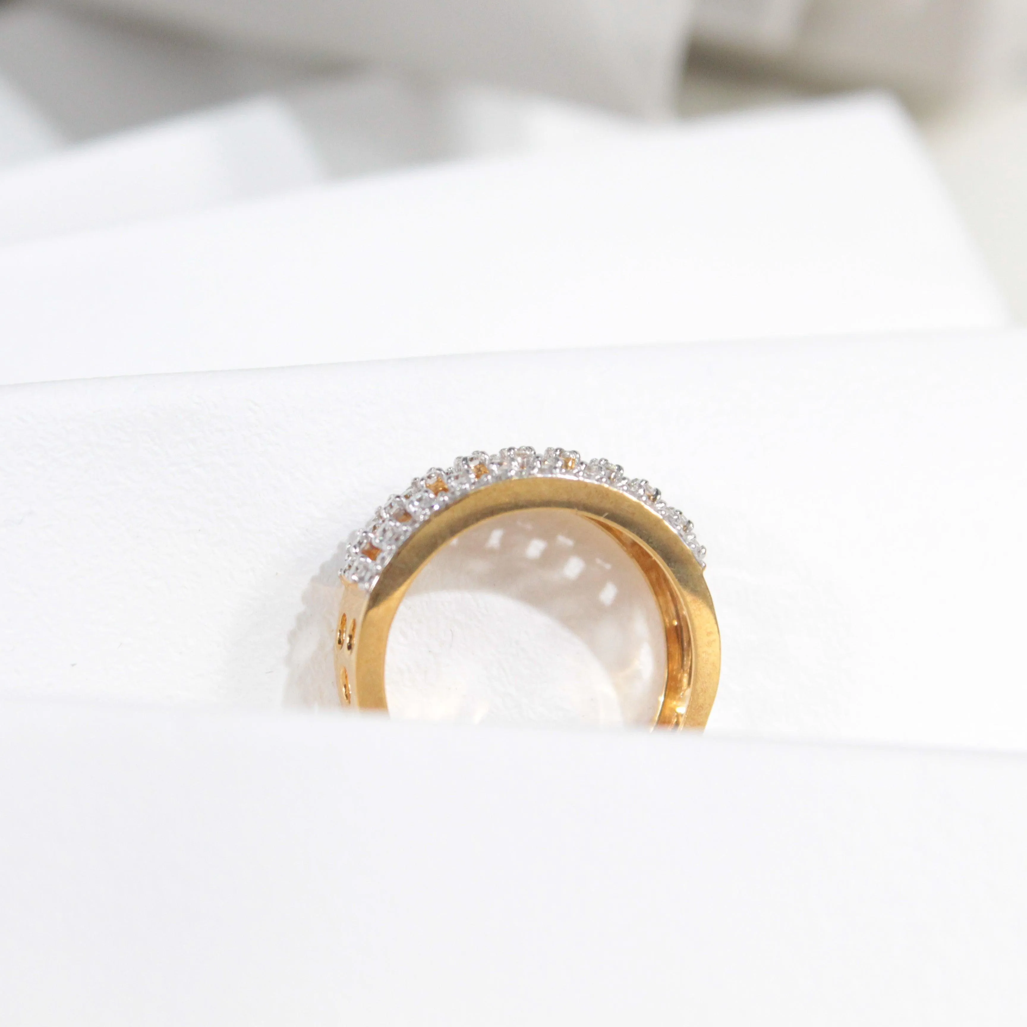 Keziah Silver Band | 22KT Gold Vermeil