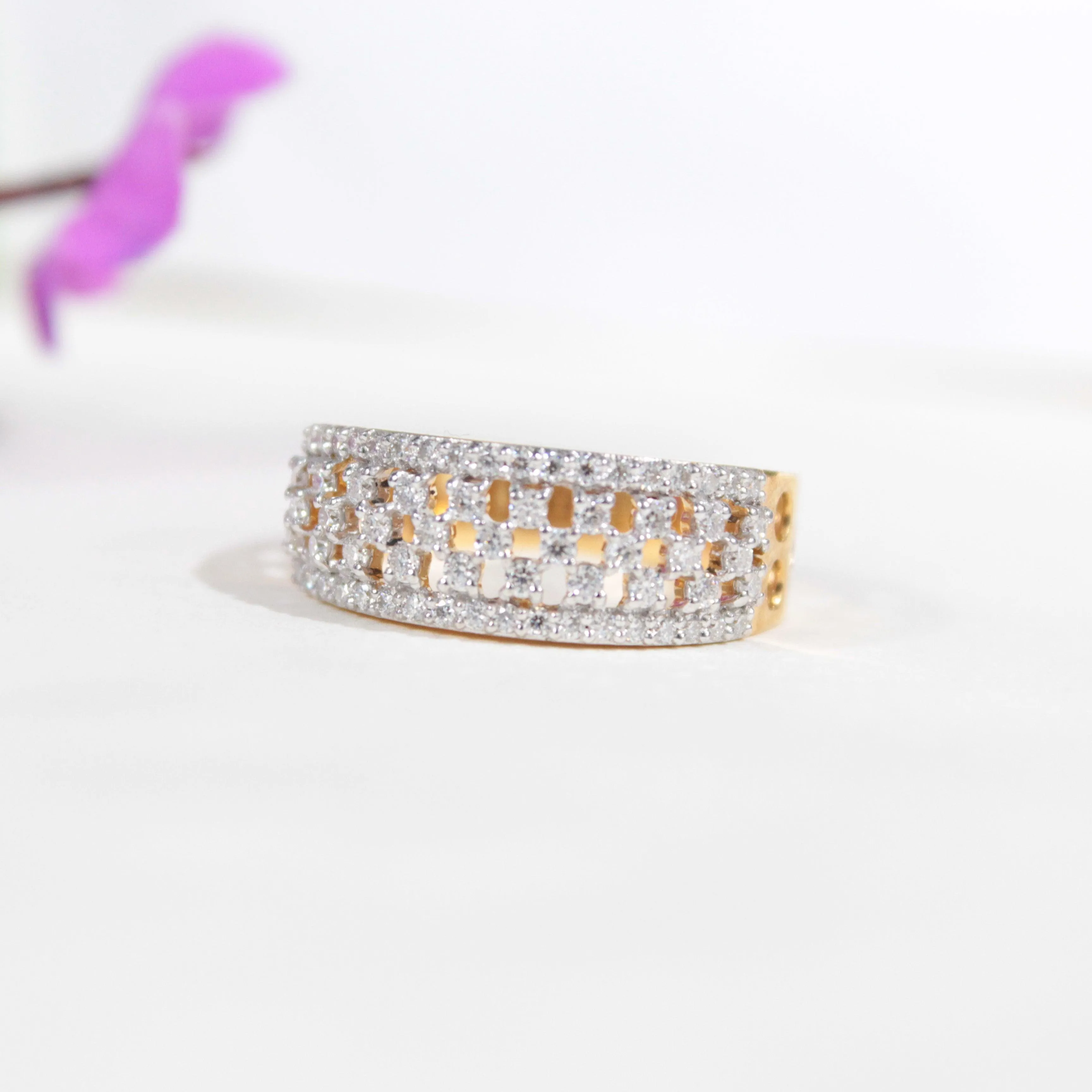 Keziah Silver Band | 22KT Gold Vermeil