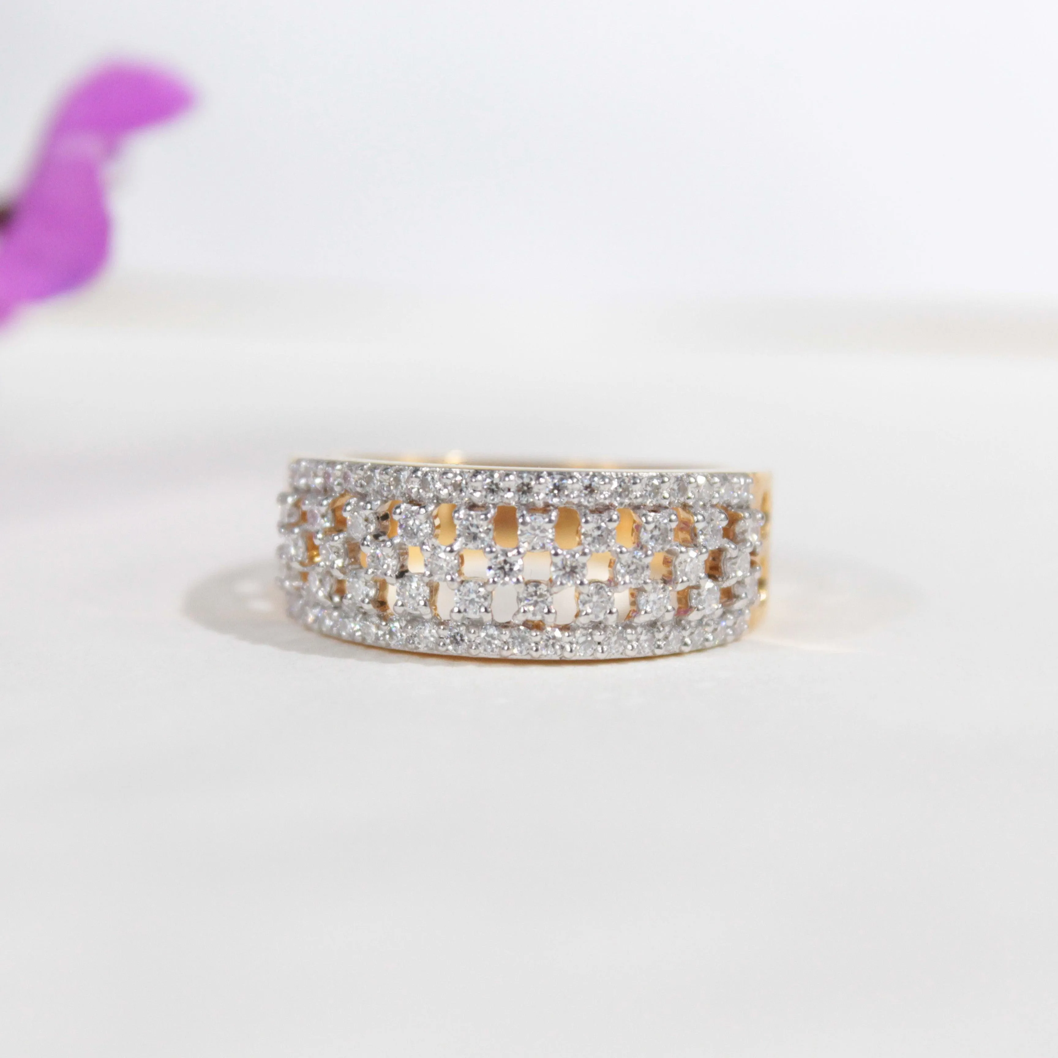 Keziah Silver Band | 22KT Gold Vermeil