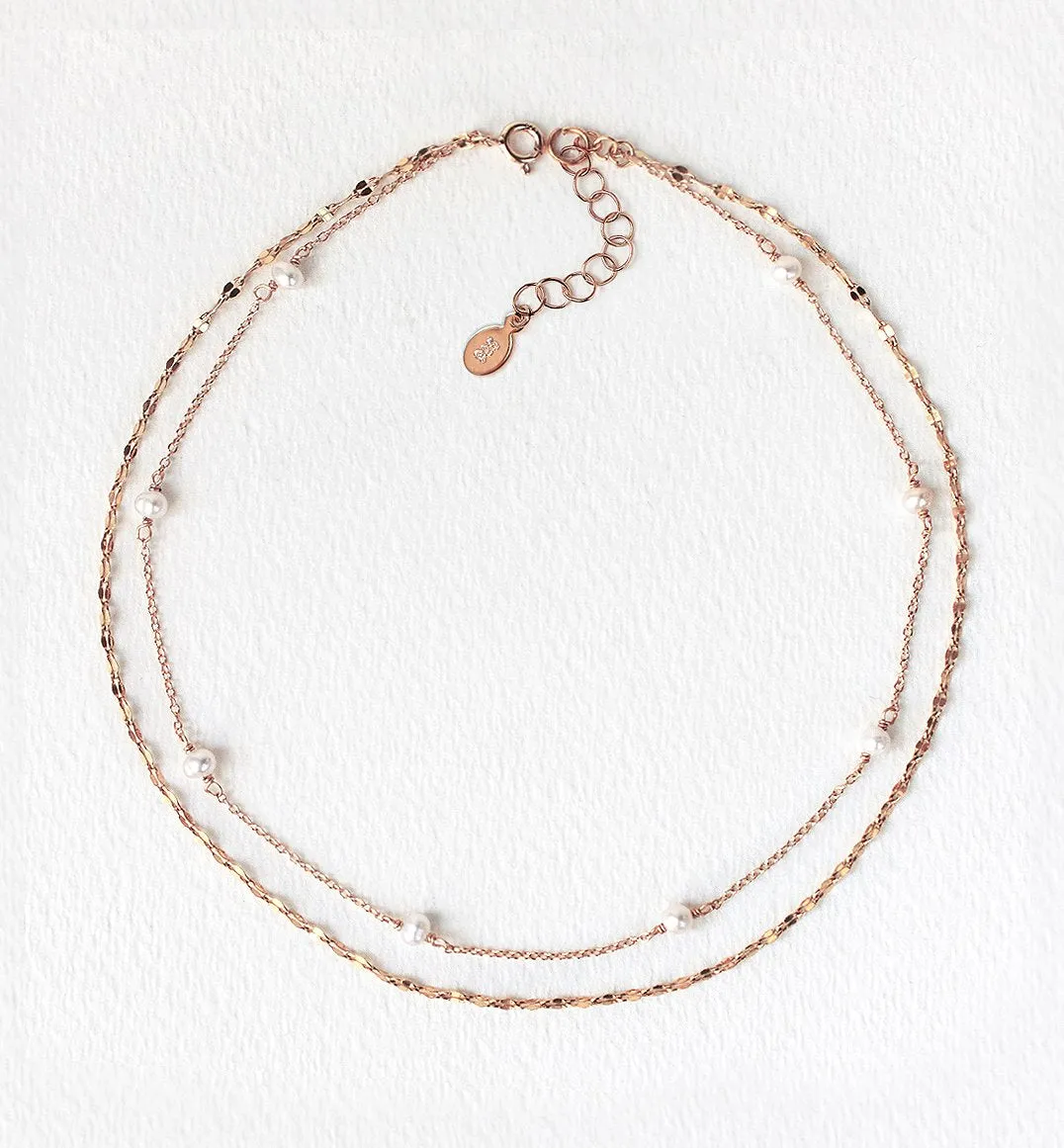 Lacey Link Pearl Choker