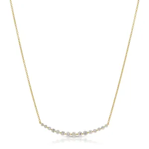 LARGE CRESCENT DIAMOND NECKLACE