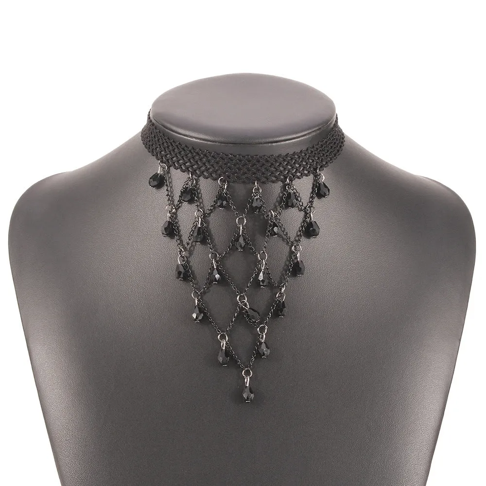 Lark Water - Gothic Lace Choker Necklace by The Nevermore