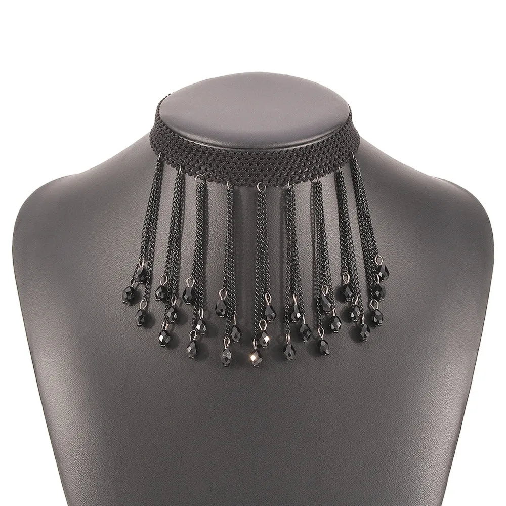 Lilith Sorrowfall - Gothic Lace Choker by The Nevermore