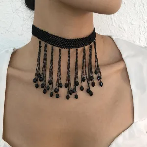 Lilith Sorrowfall - Gothic Lace Choker by The Nevermore