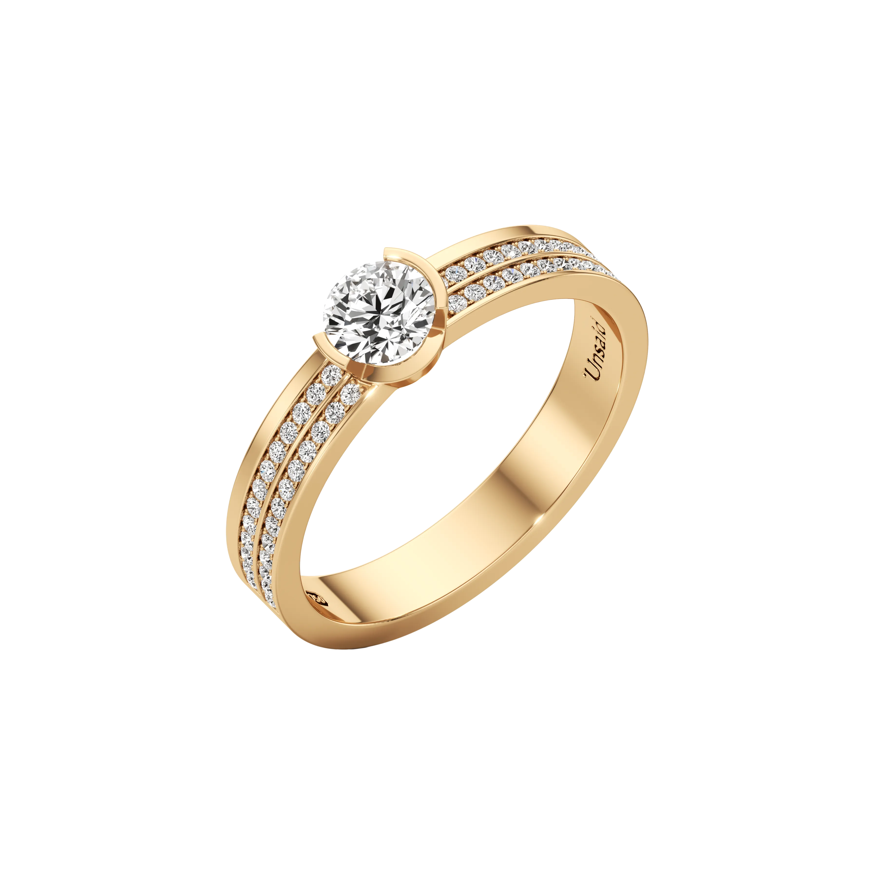 Meta dahlia duo pavé band