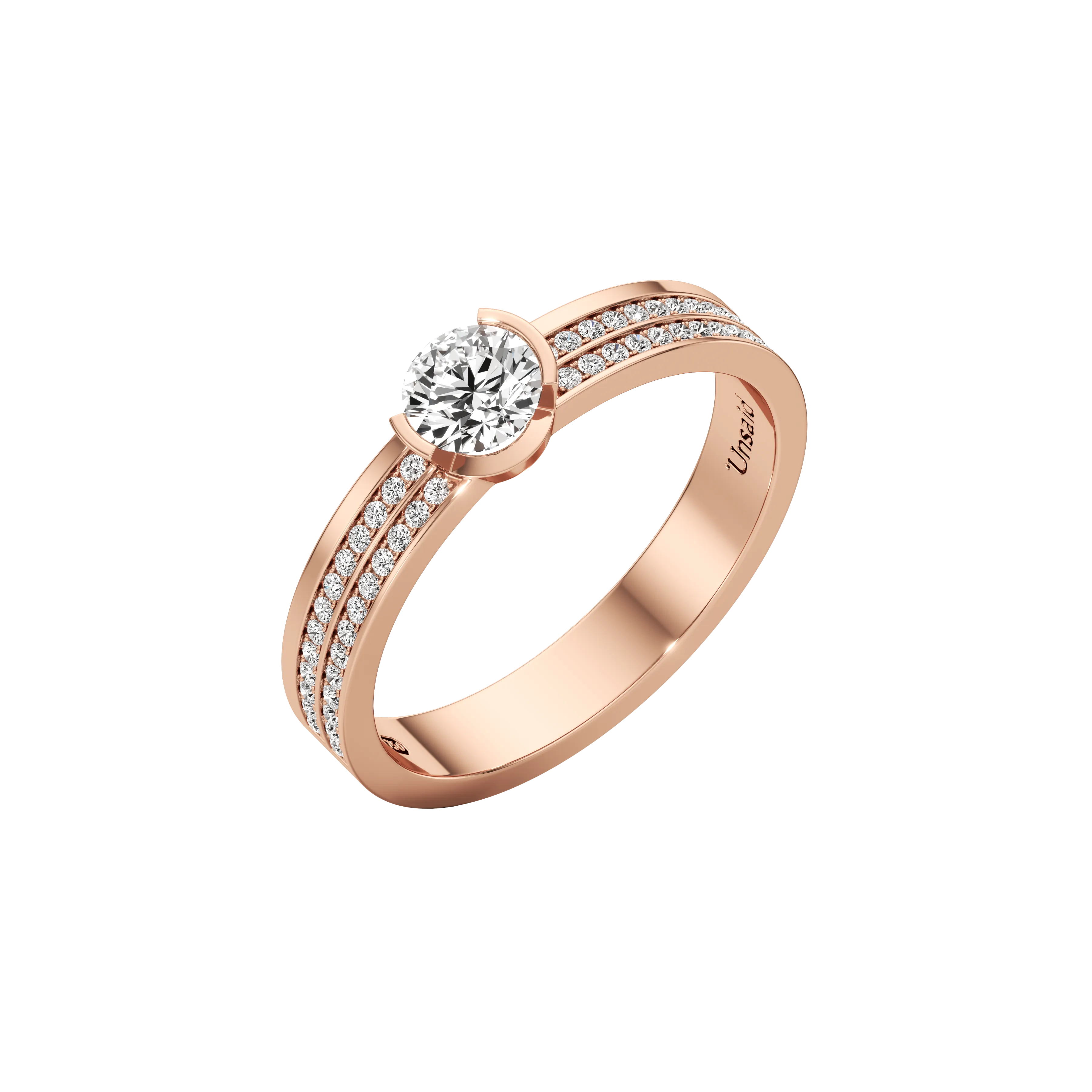 Meta dahlia duo pavé band