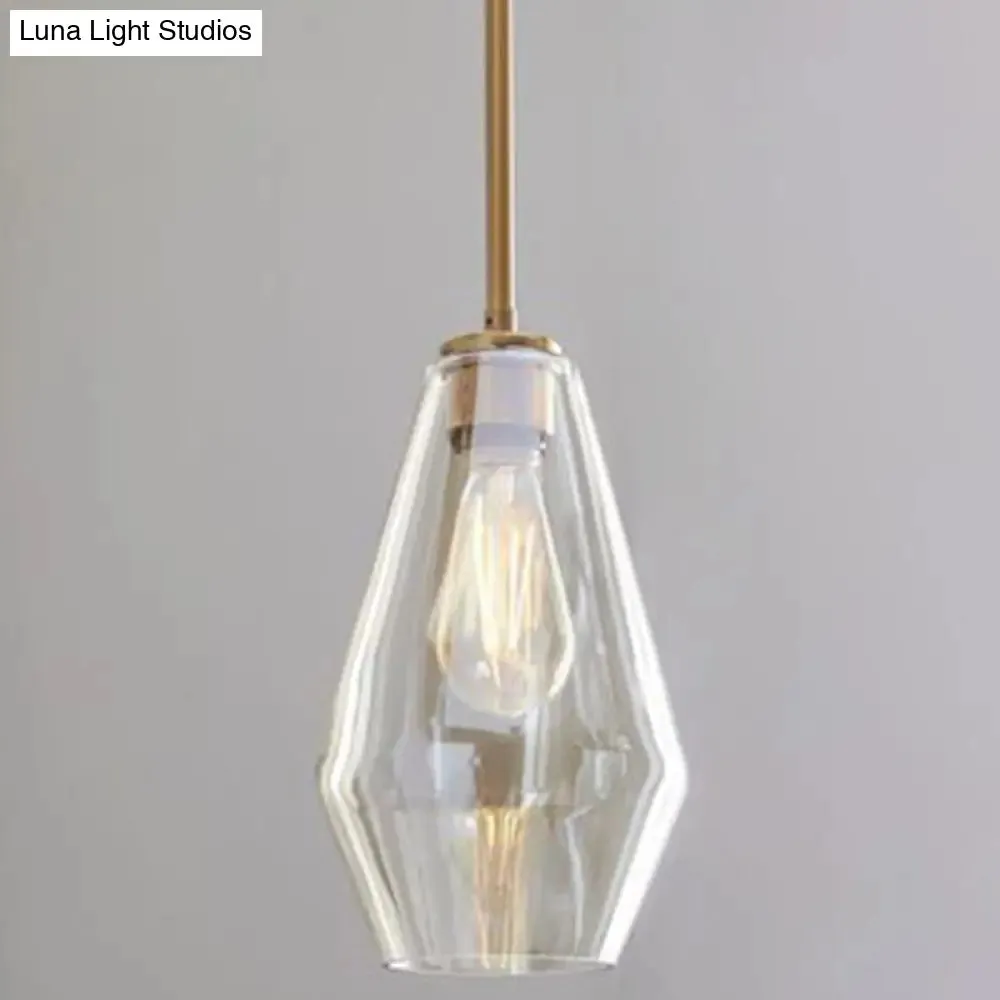 Modern Minimalist Glass Pendant Light - Stylish Dining Room Hanging Lamp