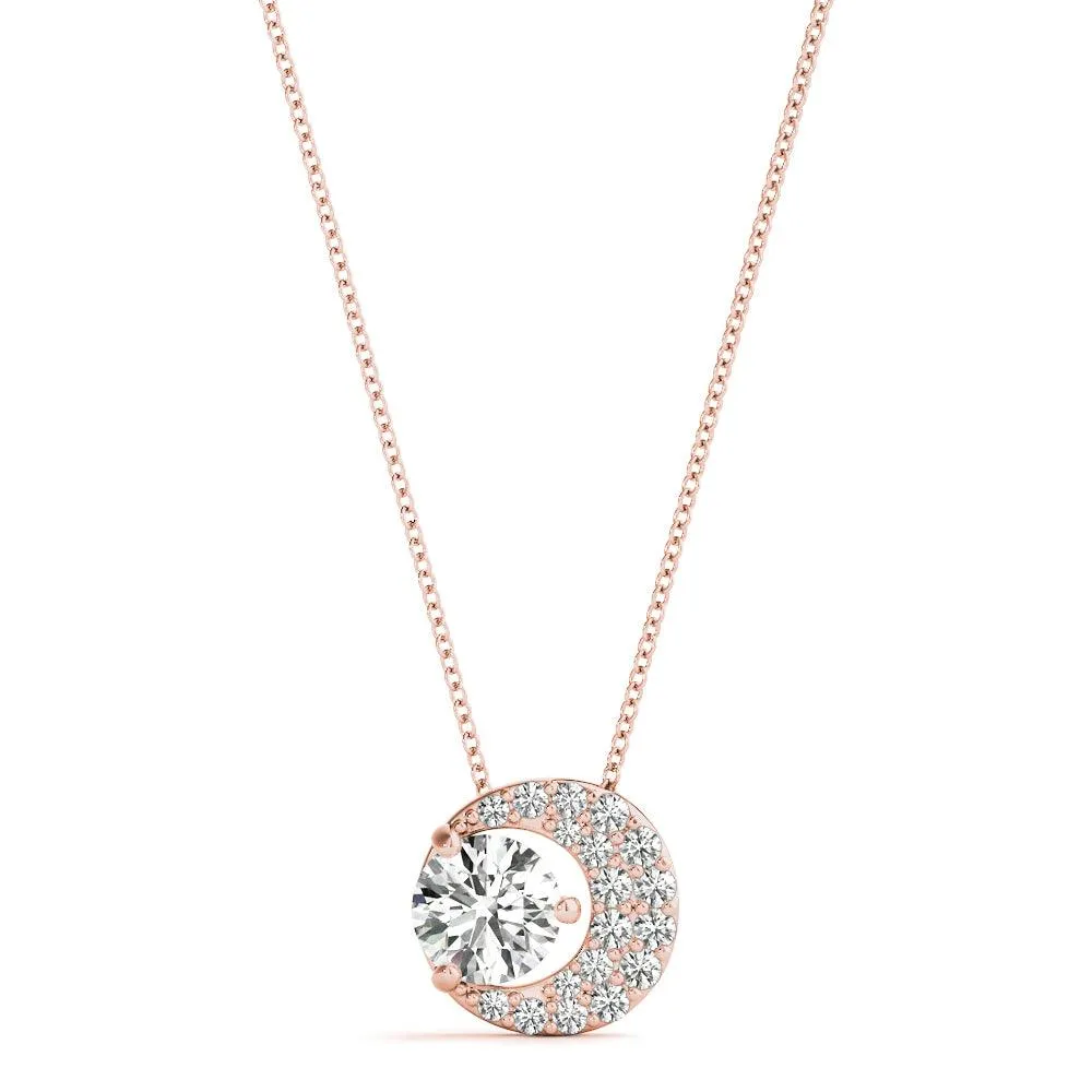 Moon Necklace 1/4Ctw