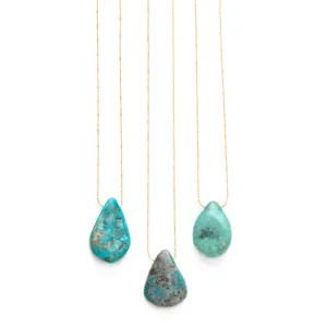 Natural Turquoise Pendant Necklace