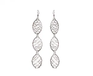 Oval Wire Earrings - Triple
