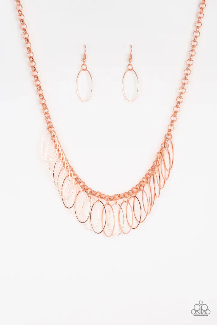 Paparazzi Fringe Finale - Copper Necklace