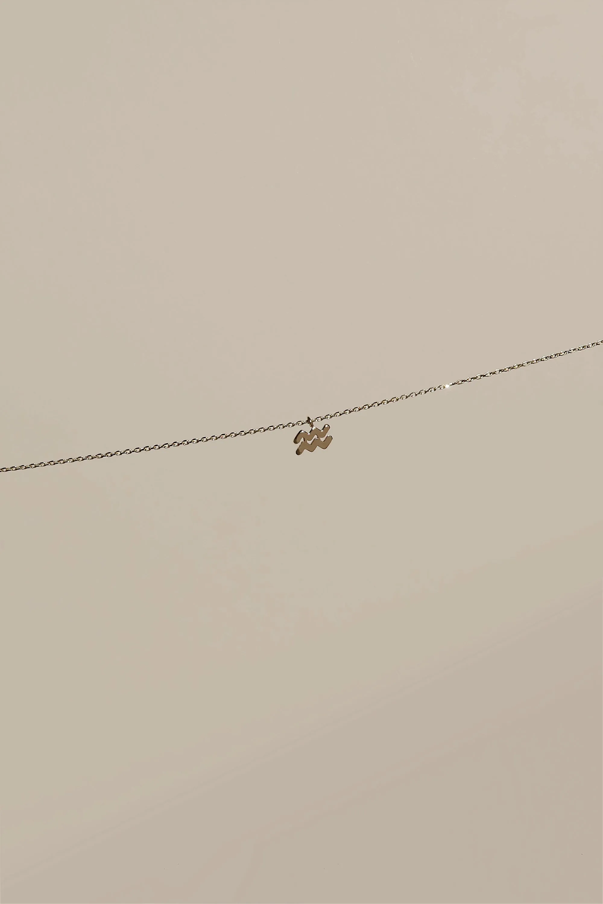 PETITE AQUARIUS ZODIAC NECKLACE