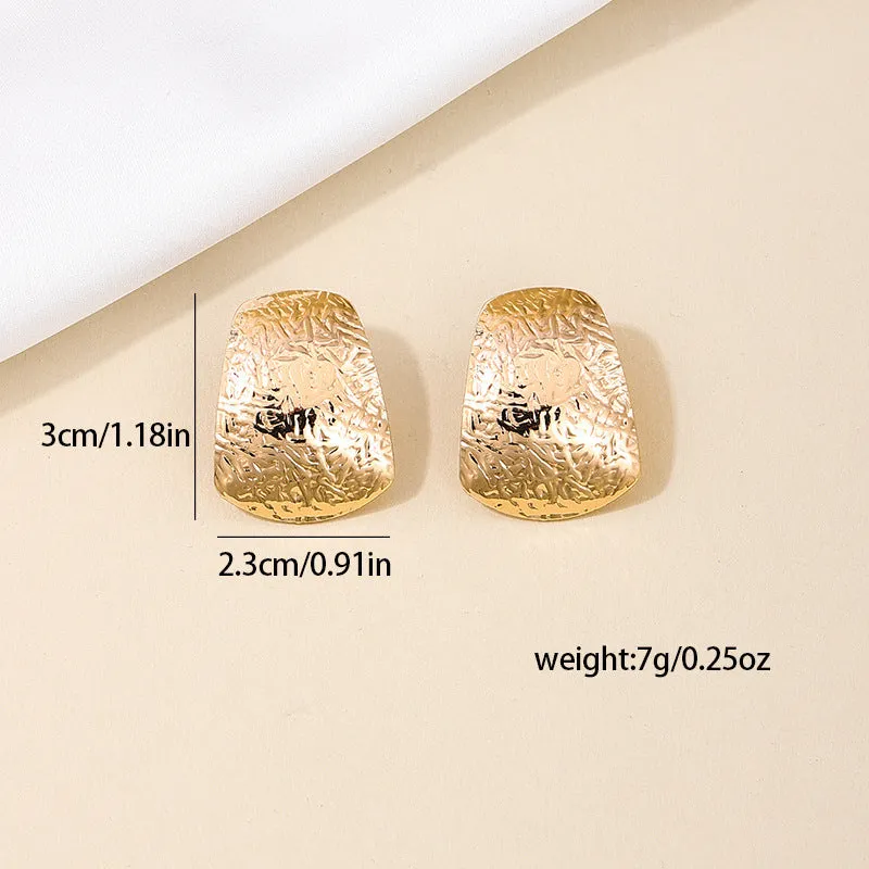 Retro Chic Square Geometric Earrings for Women