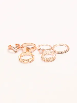 Rose Gold Ring Set