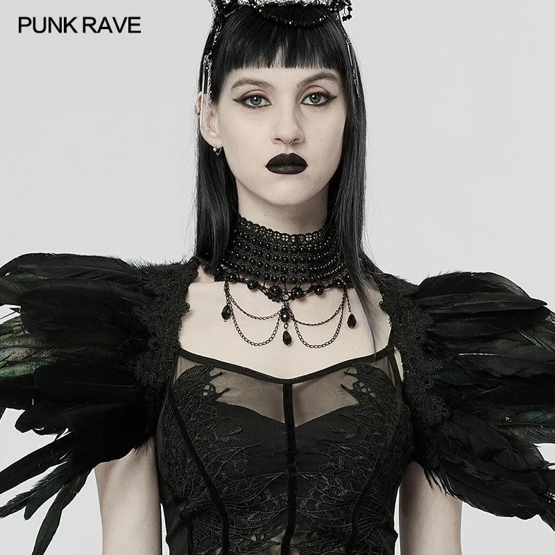 Satanas - Gothic Pearl Choker