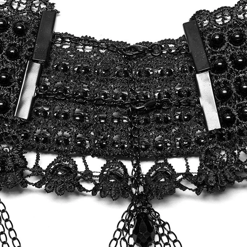 Satanas - Gothic Pearl Choker