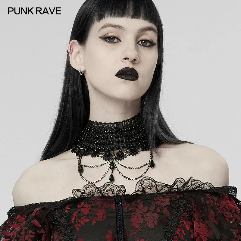 Satanas - Gothic Pearl Choker