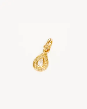 With Love Birthstone Pendant April Gold