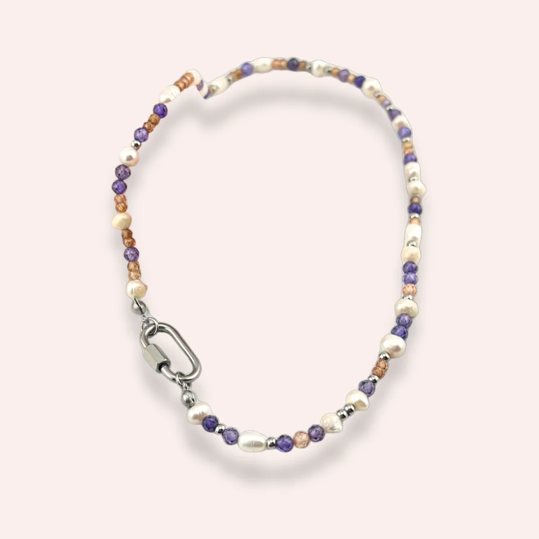 Yada Pearl necklace silver