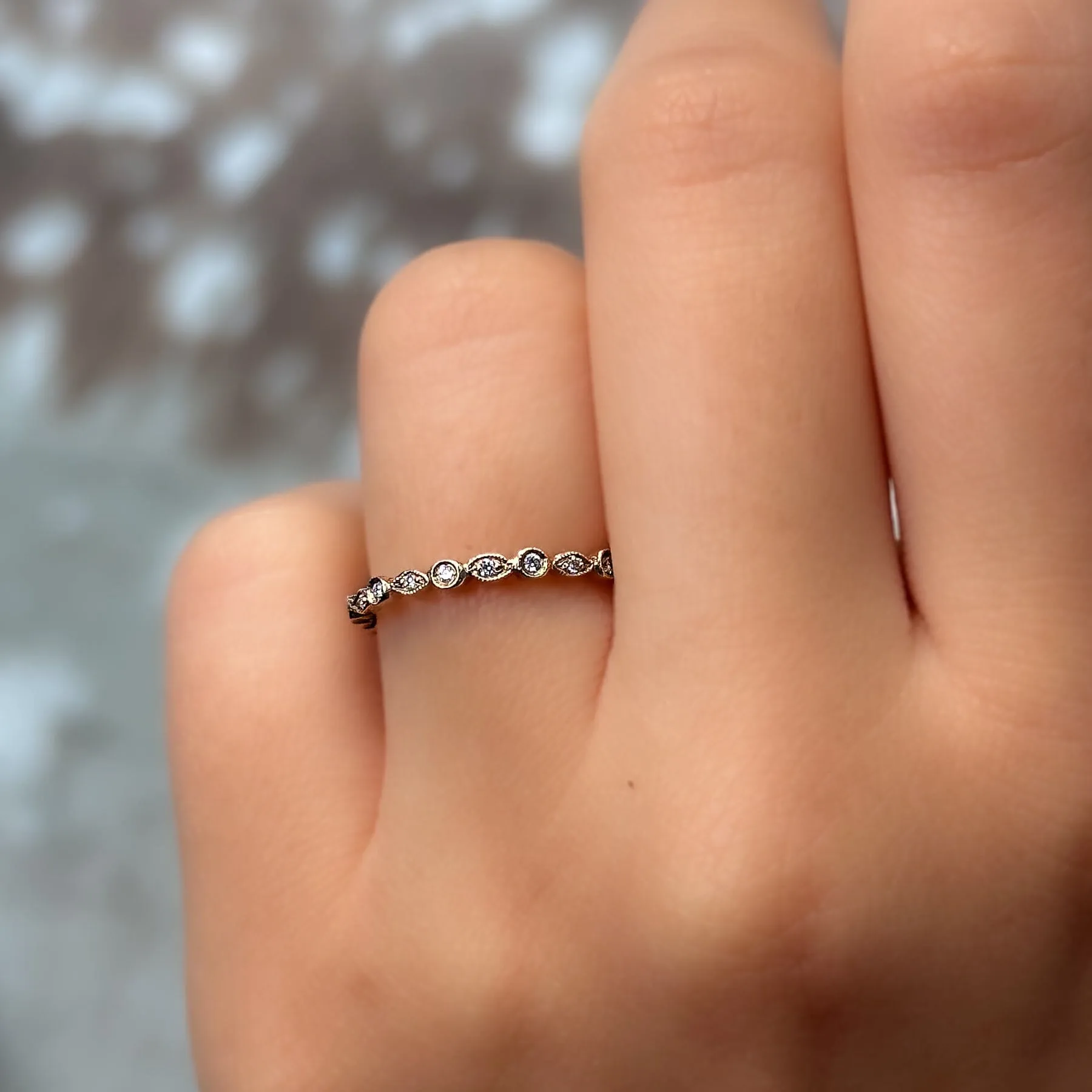 Yellow Gold Vintage Wedding Band